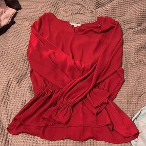 Counterparts L Maroon Blouse